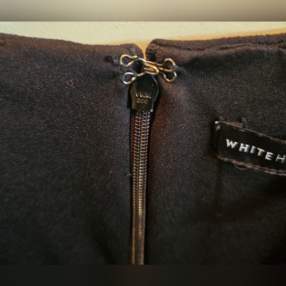 White House Black Market Classic Black Midi Dress 12 - Picture 4 of 7